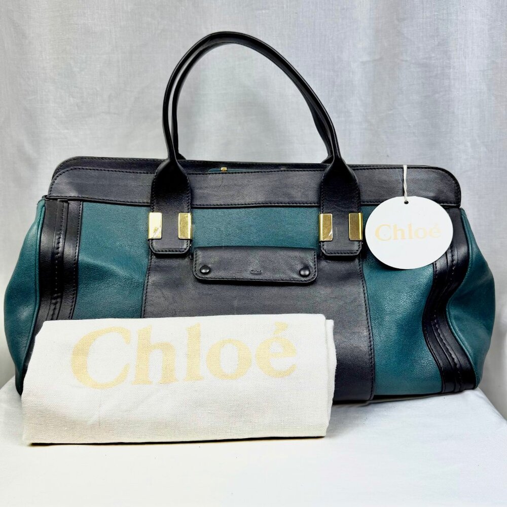 NWT Authentic Large Chloe Alice Bag in Ocean Mermaid with Signs of Handling